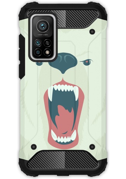 Xiaomi Mi 10T - Mi 10T Pro Uyumlu Kılıf Tank Full Koruma Antişok - Bear Fight