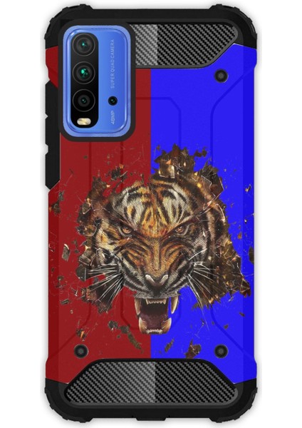 Xiaomi Redmi 9t Uyumlu Kılıf Tank Full Koruma Antişok - Karadeniz Kaplanları