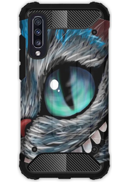 Galaxy A70 Uyumlu Kılıf Tank Full Koruma Antişok - Arsız Kedi