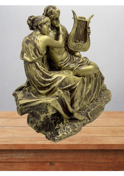 Paris&helen 17 cm Mitolojik Kahraman Heykel Dekor Hediyelik Eşya modelleri