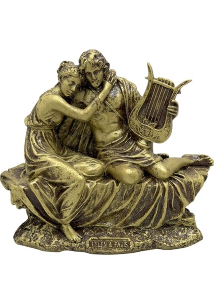 Paris&helen 17 cm Mitolojik Kahraman Heykel Dekor Hediyelik Eşya indirimleri