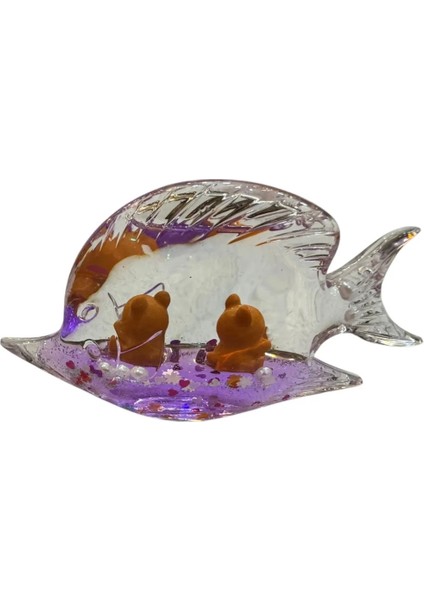 Pembe Renkli Akvaryum Modelli Batmayan Sirin Figürlü fırsatları