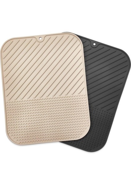 ® Silikon Kaydırmaz Mutfak Için Bulaşık Matı, Çok Amaçlı Kurutmalık 36X28CM