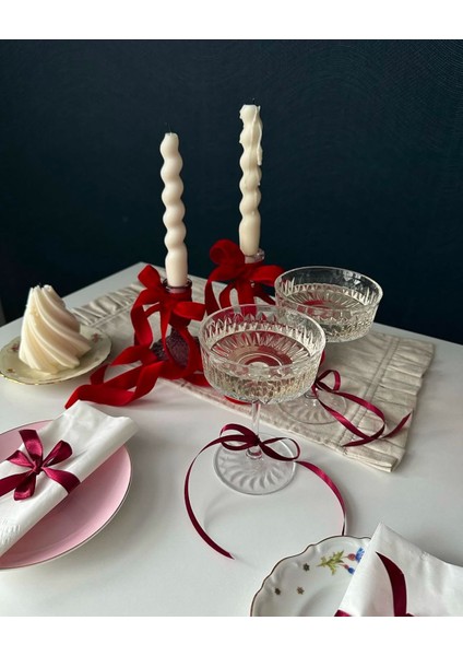 2'li Burgu Şamdan Mum modelleri