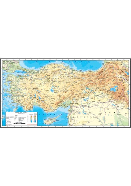 Türkiye Fiziki Harita 150 cm x 285 cm 11