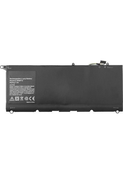 Dell Xps 13 9360 6V6GRF2 P54G002 PW23Y Uyumlu Batarya Pil