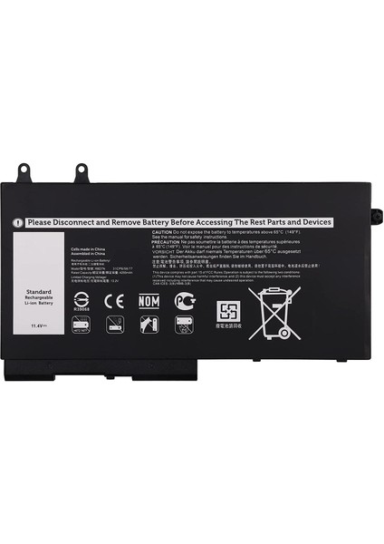 Dell Latitude 5401 Model P98G003 Uyumlu Batarya Pil - 3 Cell