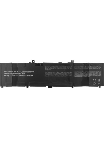 Asus Zenbook UX3410U Uyumlu Batarya Pil B31N1535
