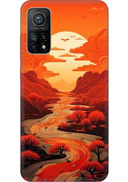 Xiaomi 11 Lite Silikon Kılıf Kızıl Canvas