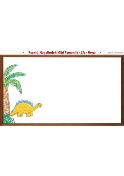 Boyama Kağıdı Dodo Resmi Tamamla 10'lu Set 25 cm x 40 cm 11