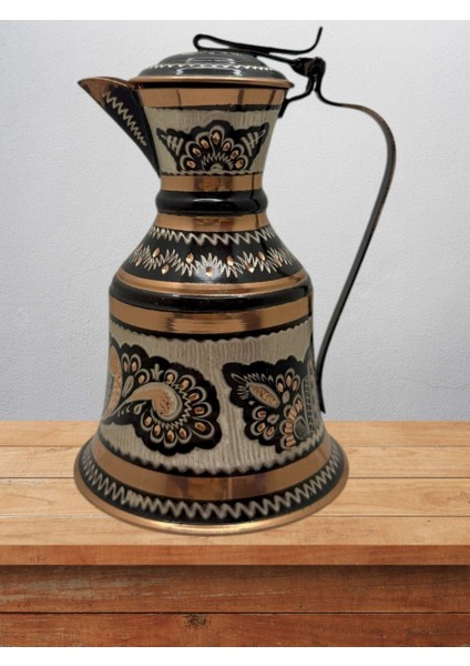 Bakır Güğüm Işlemeli Hediyelik 15 cm