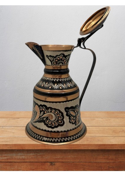 Bakır Güğüm Işlemeli Hediyelik 15 cm