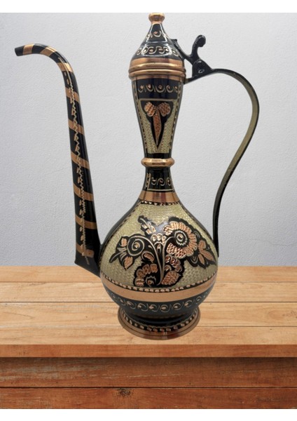 Bakır Ibrik Işlemeli Hediyelik No:1 27 cm
