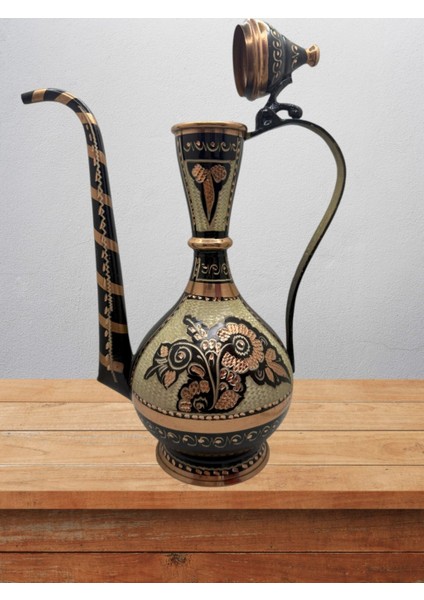Bakır Ibrik Işlemeli Hediyelik No:1 27 cm