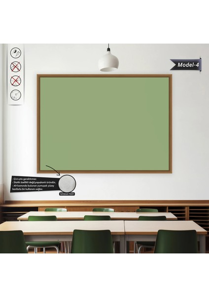 Yapışlı Renkli Profesyonel Tahta ( Model -4) 40 cm x 60 cm 11