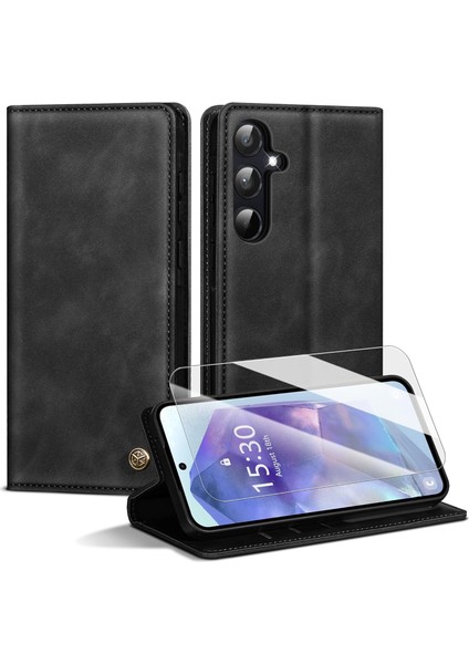Samsung Galaxy A35 Uyumlu Kılıf Kapaklı Cüzdan Standlı Kartvizitli Tam Kaplar Kapak