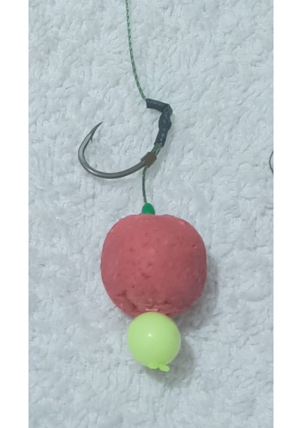 5 Adet Küspe Telli Boili'li Sazan Rig Takımı ( 18 mm Çilekli Boili )