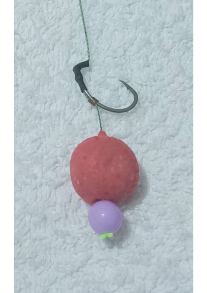 5 Adet Küspe Telli Boili'li Sazan Rig Takımı ( 18 mm Çilekli Boili )