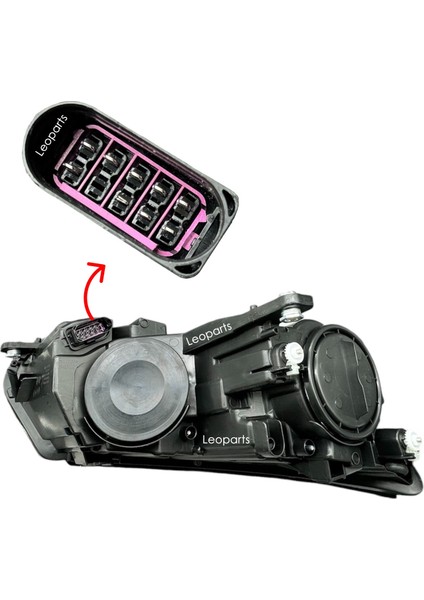 Volkswagen Tiguan Far Lambası Sol (Halojen) 2011-2014 5N1941005B fiyatları