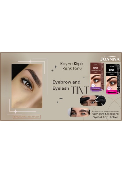 Kaş Kirpik Krem Boya Koyu Kahverengi (Boya+ Oksidan) – 2 Kutu