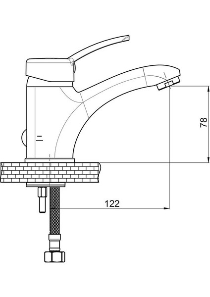 Primula Aç / Kapa Lavabo Bataryası (12 Yıl Güvence) MLB175 - Wash Basin Armature