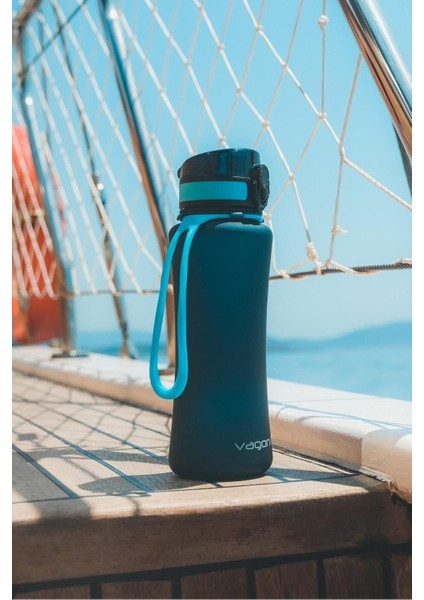 550 ml Tritan Silikon Taşıma Askılı Su Matarası