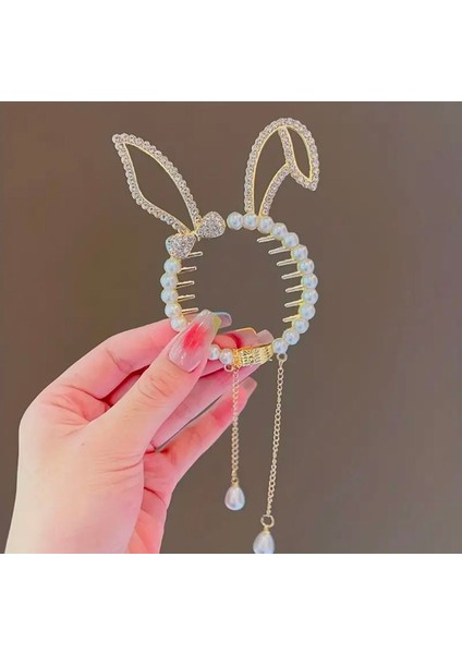 Pervin Accessories Topuz Tokası Tavşan Kulak