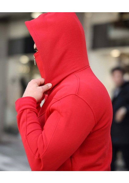 Yeni Sezon Unisex Ninja Ceket - Kapüşonlu, Maske Detaylı, Spor Ceket fırsatları