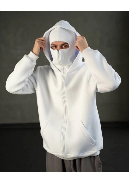 Yeni Sezon Unisex Ninja Ceket - Kapüşonlu, Maske Detaylı, Spor Ceket fiyatları
