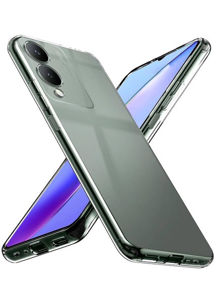 Vivo Y17S Kılıf Şeffaf Esnek Silikon Kılıf Zr-Süper fiyatları