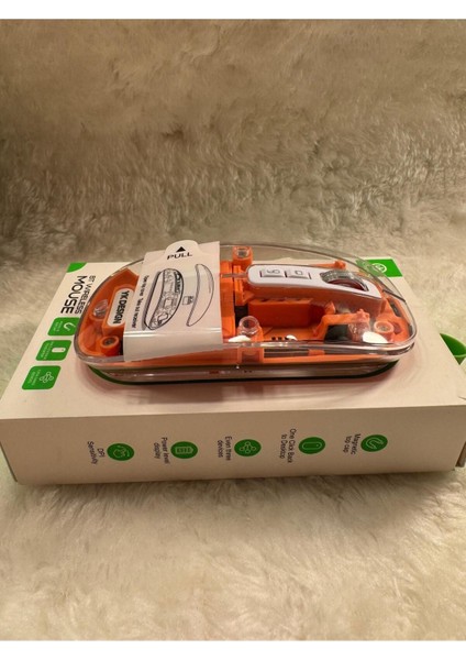 Şık Transparan Tasarımlı Multimod Mouse | Bluetooth / Kablosuz ve Şarj Edilebilir 2400 Dpi modelleri