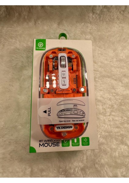 Şık Transparan Tasarımlı Multimod Mouse | Bluetooth / Kablosuz ve Şarj Edilebilir 2400 Dpi indirimleri