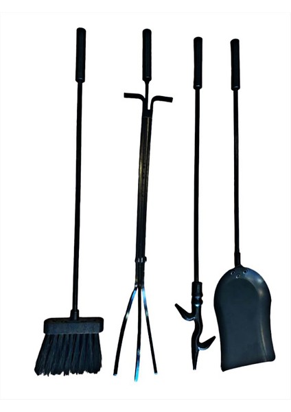 Şık Gold Oval Şömine Soba Odunluk ve Maşa Takımı Set Takım fırsatları