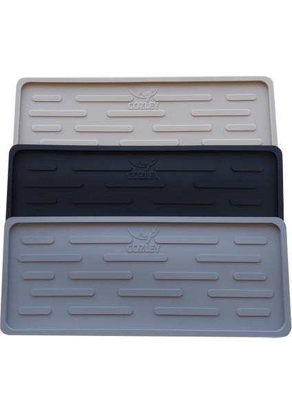 Silikon Yağdanlık Altlığı - Yağ Standı - Sabunluk Altlığı - Çok Amaçlı Organizer - Tezgah Sunum Düzenleyici 27X11 cm indirimleri
