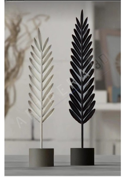 Dekoratif Modern Tüy Yaprak Takımı