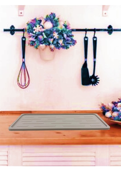 Silikon Yağdanlık Altlığı - Yağ Standı - Sabunluk Altlığı - Çok Amaçlı Organizer - Tezgah Sunum Düzenleyici 27X11 cm fiyatları