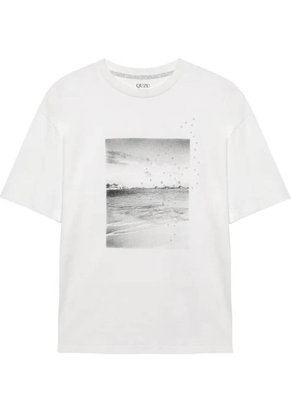 Kadın T-Shirt Ekru Kadın T-Shirt 1810079