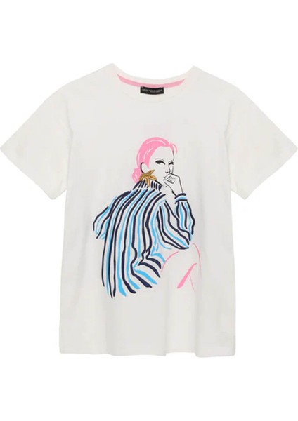 Kadın T-Shirt Ekru Kadın T-Shirt 180216