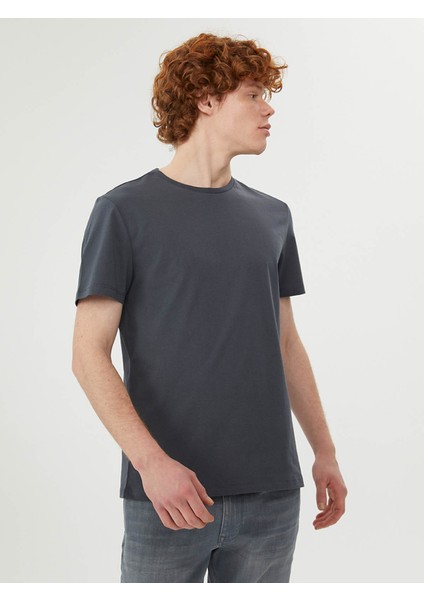 Regular Fit Antrasit Erkek T-Shirt LF2029278