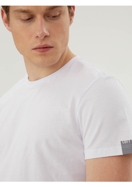 Regular Fit Beyaz Erkek T-Shirt LF2029278 modelleri