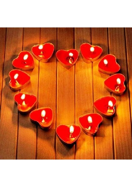 100 Adet Tea Light Kalpli Mum Kırmızı Mum Kırmızı Tealight Mum Sevgililer Gününe Özel Dekor Mum fiyatları