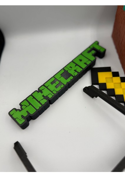 Minecraft Hediyelik Oyuncak (Yazı - Blok - Kılıç - Gözlük )