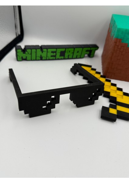 Minecraft Hediyelik Oyuncak (Yazı - Blok - Kılıç - Gözlük )