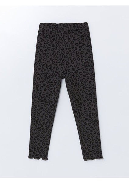 lcw Kids Bisiklet Yaka Leopar Desenli Kız Çocuk Sweatshirt ve Tayt 2'li indirimleri