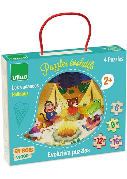 - Ahşap Puzzle Seti - Tatil Mevsimleri