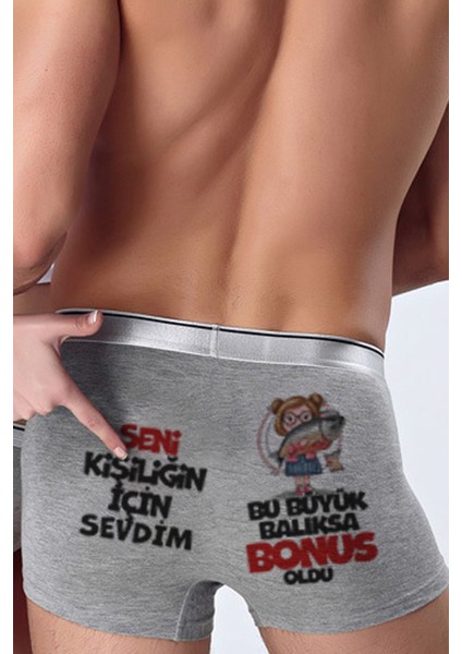 Erkek Sevgiliye Hediye - Seni Kişiliği Için Sevdim, Bonus Büyük Balık Komik Sevgililer Günü, Doğum Günü Hediyesi