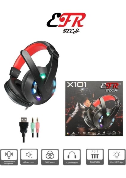Efrtech X101 Rgb Oyuncu Kulaklığı