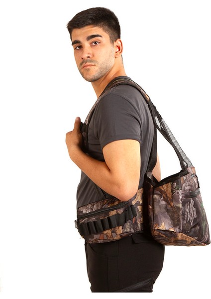 Vestpack Orman Kamuflaj Çantalı Avcı Yeleği