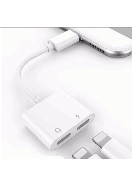 iphone Lightning 3.5mm Kulaklık Şarj Çevirici Dönüştürücü Çoklayıcı, Iphone 7-8 -11 Max Plus