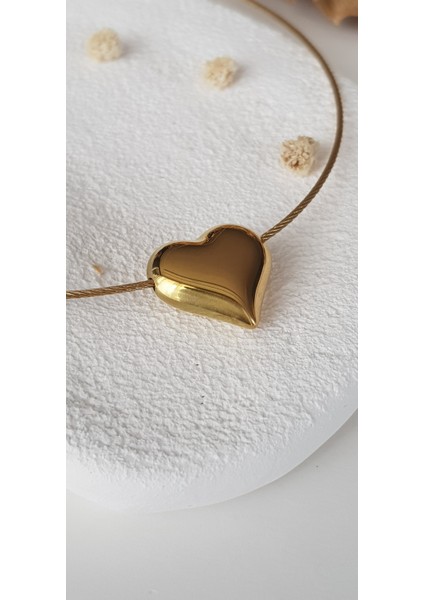 Joc Kalp Choker Çelik Kolye modelleri